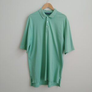 Ralph Lauren Polo Golf XL 100% pima cotton light green polo shirt made in Peru